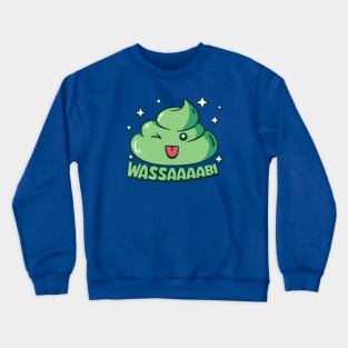 Cute Kawaii Wasabi Wassup Funny Crewneck Sweatshirt